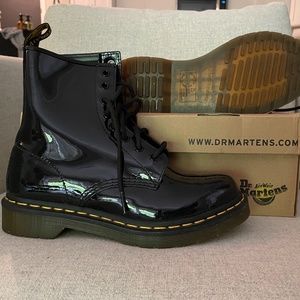 Black Leather Patent 1460 Doc Martens